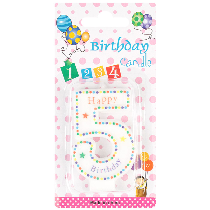 Свеча "Цифра 5" Свеча "Цифра 5"