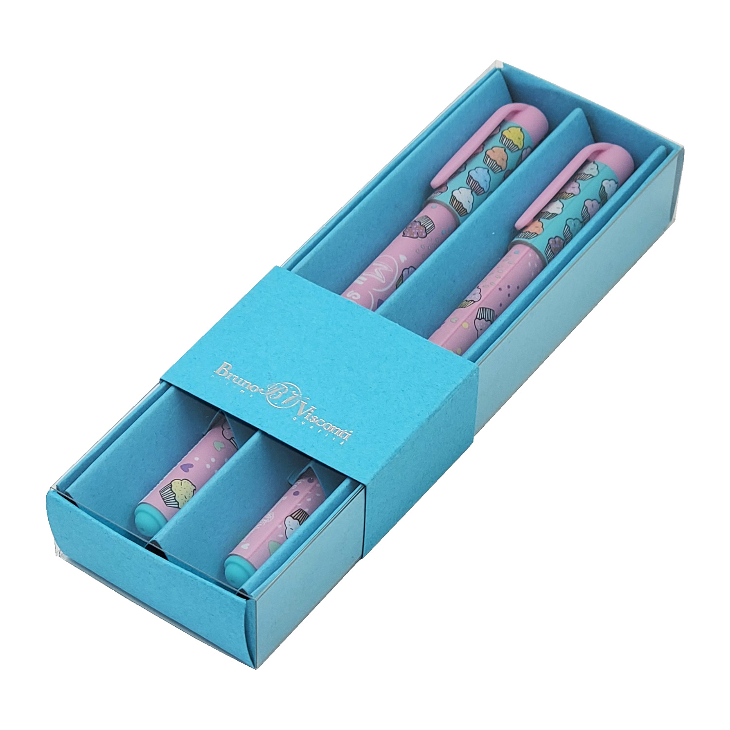 НАБОР ИЗ 2-Х РУЧЕК "HappyWrite. My Sweet. Капкейки"ШАРИКОВАЯ 0.5 ММ, НАБОР ИЗ 2-Х РУЧЕК "HappyWrite. My Sweet. Капкейки"ШАРИКОВАЯ 0.5 ММ,