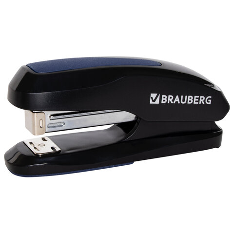 Степлер №24/6, 26/6 BRAUBERG "Extra", до 30 листов, черно-синий, Степлер №24/6, 26/6 BRAUBERG "Extra", до 30 листов, черно-синий,