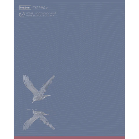 Тетрадь А5, 48 л., HATBER, скоба, клетка, soft-touch ламинация, 3D-фольга, Тетрадь А5, 48 л., HATBER, скоба, клетка, soft-touch ламинация, 3D-фольга,