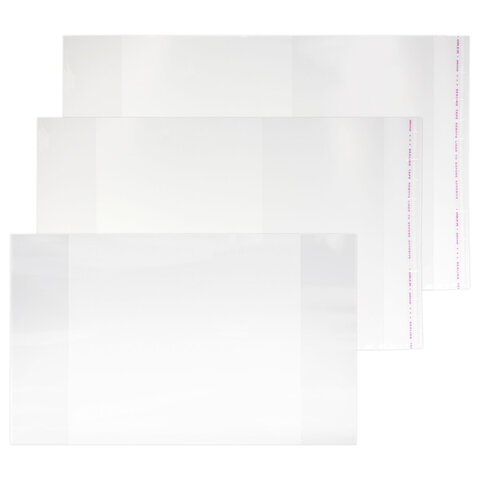 Обложки ПП для тетрадей и учебников, КЛЕЙКИЙ КРАЙ, НАБОР 28 шт., ПЛОТНЫЕ, 80