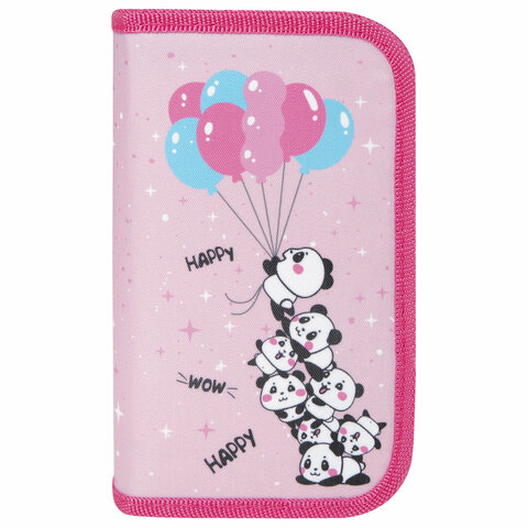 Пенал ЮНЛАНДИЯ, 3 отделения, полиэстер, 19х11 см, "Funny trip", 271029 Пенал ЮНЛАНДИЯ, 3 отделения, полиэстер, 19х11 см, "Funny trip", 271029