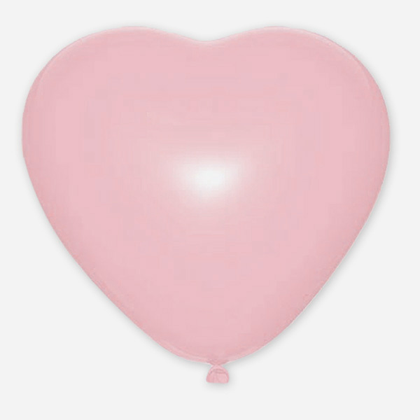 15"/38см Сердце Пастель PINK 50шт 15"/38см Сердце Пастель PINK 50шт