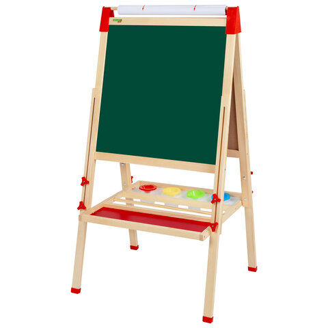 Мольберт растущий 3 в 1 для мела/магнитно-маркерный 50х50 см, бумага для Мольберт растущий 3 в 1 для мела/магнитно-маркерный 50х50 см, бумага для