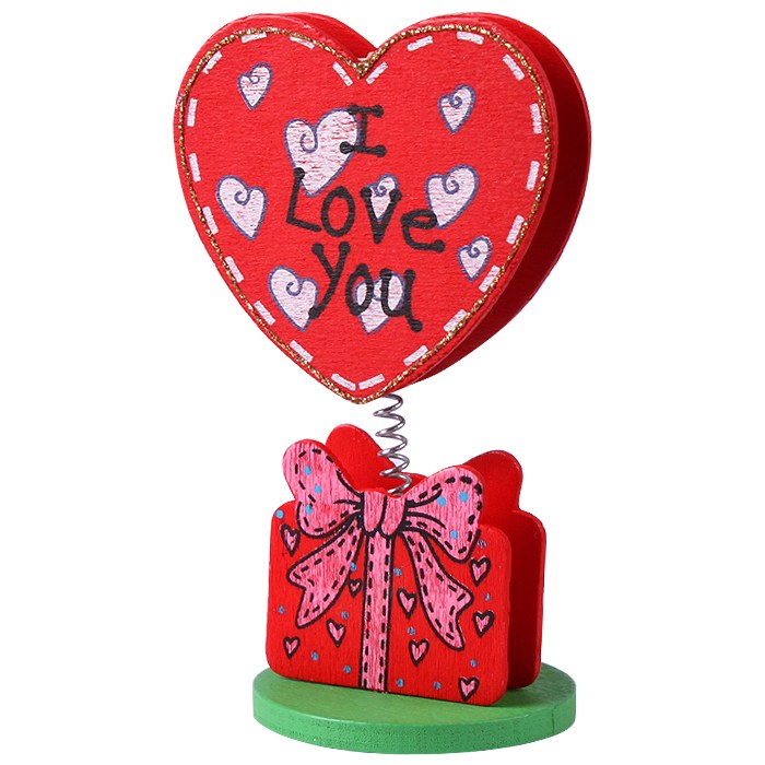 Сувенир "Сердце" зажим деревянный Сувенир "Сердце" зажим деревянный