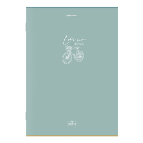 Тетрадь А4, 96 л., BRAUBERG, скоба, клетка, глянцевый лак, "Pastel", Тетрадь А4, 96 л., BRAUBERG, скоба, клетка, глянцевый лак, "Pastel",