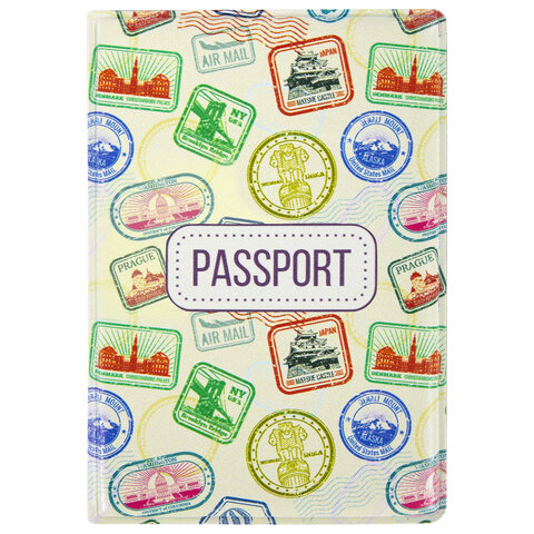 Обложка для паспорта "Cool Mix 3", мягкая вставка изолон, 10 дизайнов