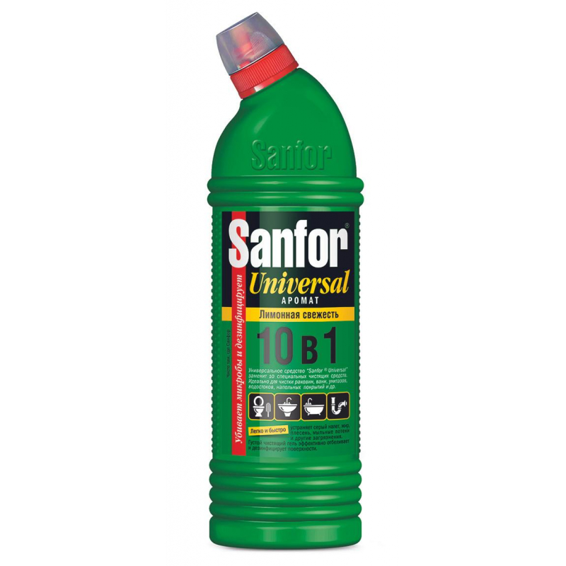 Универсальное чистящее средство САНФОР УНИВЕРСАЛ 750г Лимонная свежесть Универсальное чистящее средство САНФОР УНИВЕРСАЛ 750г Лимонная свежесть