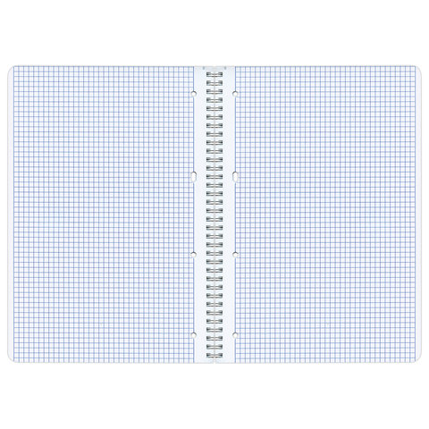 Тетрадь А4, 96 л., ОФИСМАГ, гребень, клетка, обложка картон, ОДНОТОННАЯ, 402794