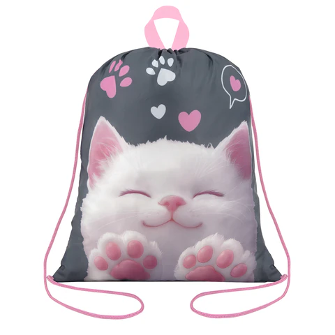 Мешок для обуви BRAUBERG KIDS, с петлей, 42х34 см, "Purr cat", 274640 Мешок для обуви BRAUBERG KIDS, с петлей, 42х34 см, "Purr cat", 274640