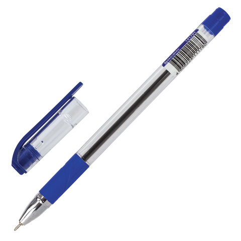 Ручка шариковая масляная с грипом BRAUBERG "Max-Oil", СИНЯЯ,