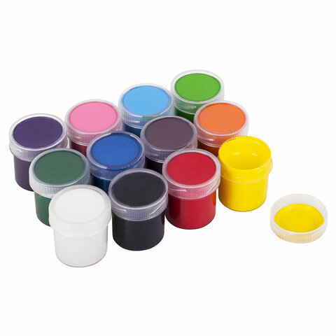 Гуашь ПИФАГОР "ЭНИКИ-БЕНИКИ NEW", 12 цветов, по 20 мл, 192526 Гуашь ПИФАГОР "ЭНИКИ-БЕНИКИ NEW", 12 цветов, по 20 мл, 192526