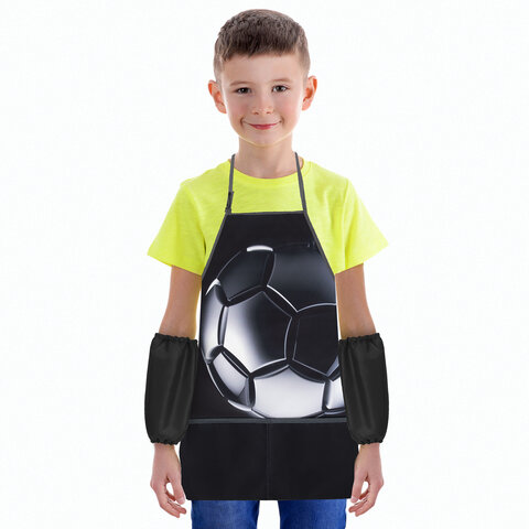 Фартук с нарукавниками для уроков труда BRAUBERG KIDS, 2 кармана, регулировка по