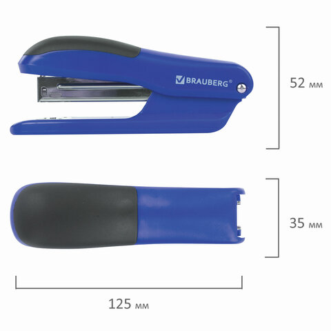 Степлер №24/6, 26/6 BRAUBERG "SX-39", до 25 листов, синий, 228591 Степлер №24/6, 26/6 BRAUBERG "SX-39", до 25 листов, синий, 228591