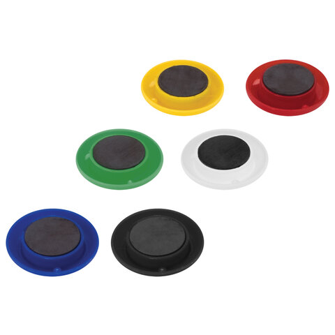 Магниты МАЛОГО ДИАМЕТРА 20 мм, НАБОР 6 шт., ассорти, BRAUBERG Магниты МАЛОГО ДИАМЕТРА 20 мм, НАБОР 6 шт., ассорти, BRAUBERG