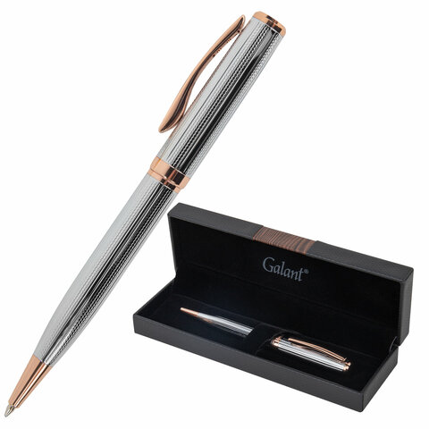 Ручка подарочная шариковая GALANT "Epsilon", корпус серебро, детали Ручка подарочная шариковая GALANT "Epsilon", корпус серебро, детали