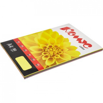 Бумага цветная Комус Color (микс интенсив 5 цветов: л, к, ш, з, г), 80г, А4, 100 Бумага цветная Комус Color (микс интенсив 5 цветов: л, к, ш, з, г), 80г, А4, 100