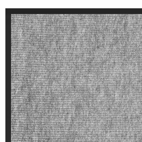 Коврик придверный 40х60 см, СЕРЫЙ, влаго-грязезащитный, 300 г/м2, мелкий рубчик,