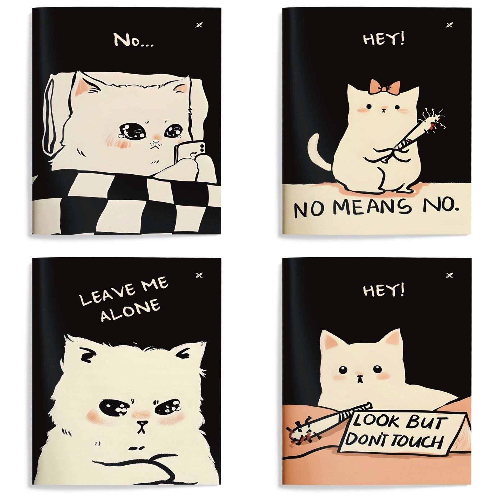 Книжка записная А6 98х140 мм 32 л. кл. LOREX MOOD CAT мягк. обл. дизайн, soft Книжка записная А6 98х140 мм 32 л. кл. LOREX MOOD CAT мягк. обл. дизайн, soft