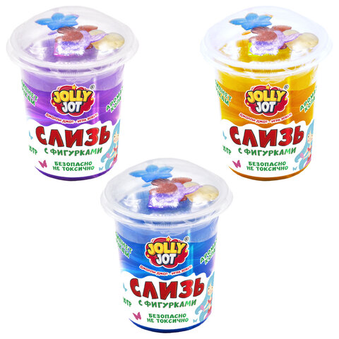 Слайм, слизь с фигурками, русалочки, 200 г, АССОРТИ 3 вида, JOLLY JOT (ДЖОЛЛИ Слайм, слизь с фигурками, русалочки, 200 г, АССОРТИ 3 вида, JOLLY JOT (ДЖОЛЛИ