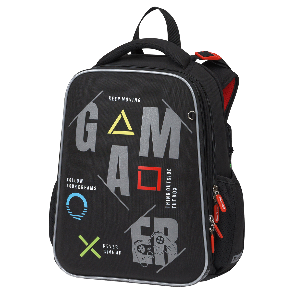Ранец Berlingo Expert "Game on" 37*28*16см, 2 отделения, 2 кармана, Ранец Berlingo Expert "Game on" 37*28*16см, 2 отделения, 2 кармана,