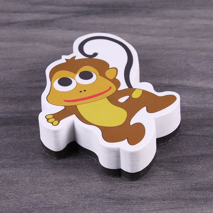 Губка стирательная для доски магнитная "Обезьянка" Губка стирательная для доски магнитная "Обезьянка"