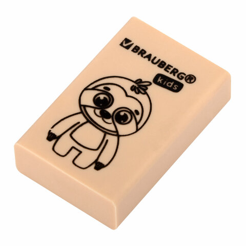 Ластик BRAUBERG KIDS "Школьный", 26х17х7 мм, прямоугольный, пастельные Ластик BRAUBERG KIDS "Школьный", 26х17х7 мм, прямоугольный, пастельные