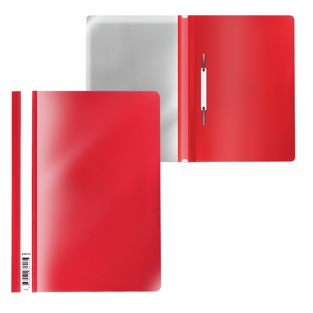 Папка-скоросшиватель пластиковая Erich Krause Fizzy Classic, A4, красный (в Папка-скоросшиватель пластиковая Erich Krause Fizzy Classic, A4, красный (в