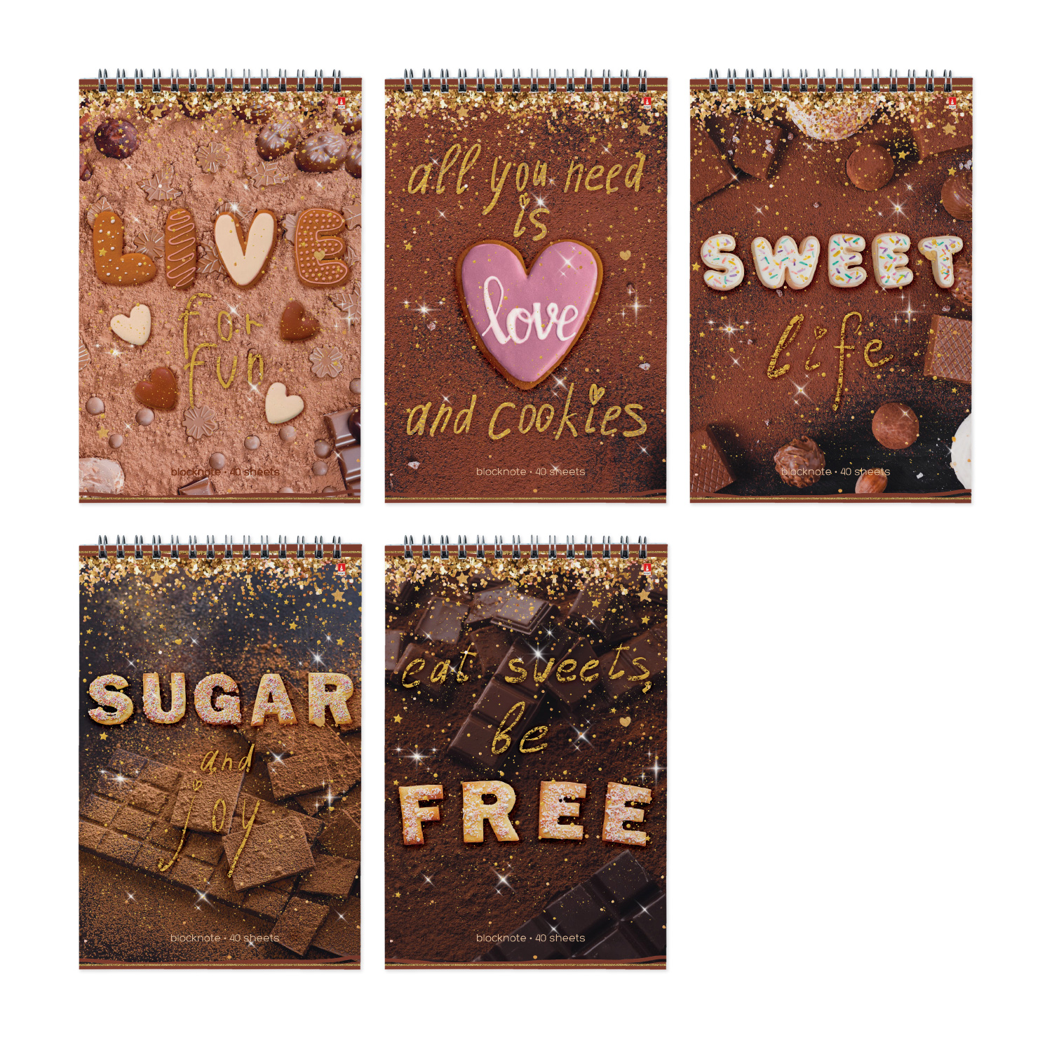 БЛОКНОТ ГР. Ф.А5 40 Л. "SWEET LIFE" 5 ВИДОВ БЛОКНОТ ГР. Ф.А5 40 Л. "SWEET LIFE" 5 ВИДОВ