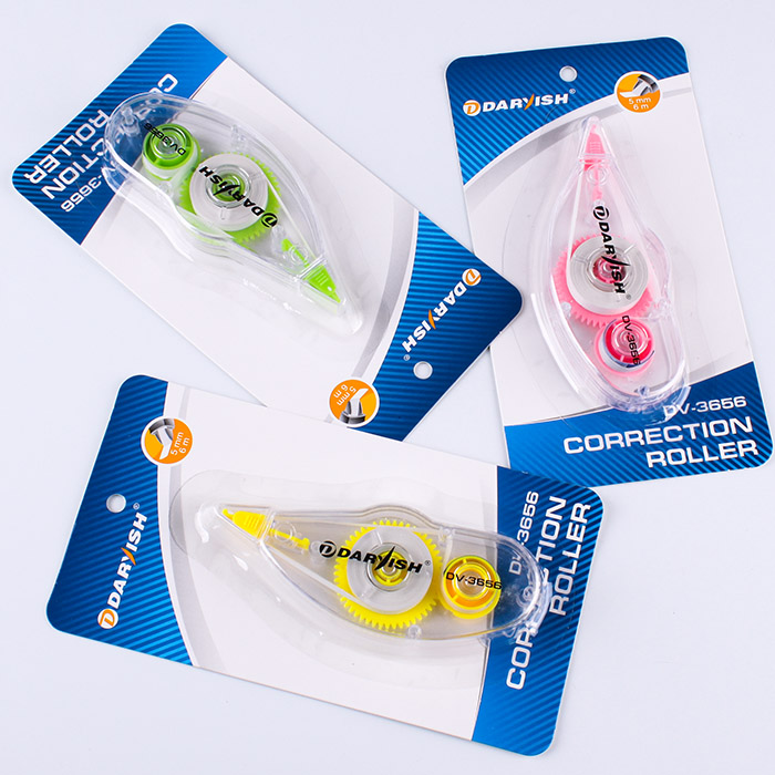 Корректир. лента в роллере "Darvish" 5мм*6м в блистере