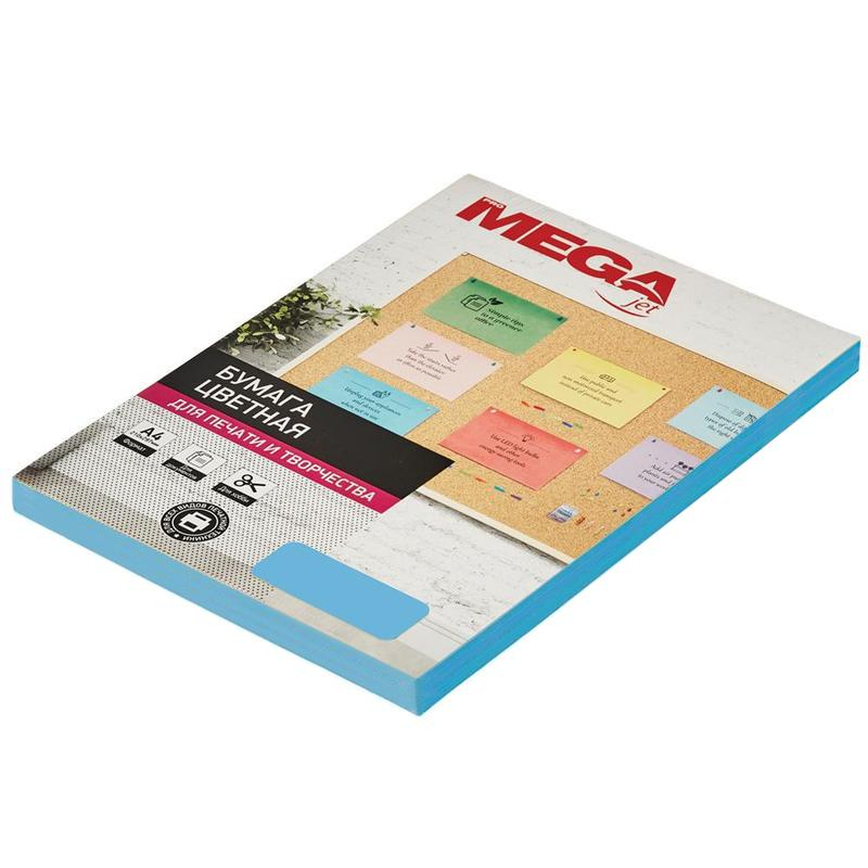 Бумага цветная ProMEGA jet (А4, 80 г, голубой интенсив) 100 л Бумага цветная ProMEGA jet (А4, 80 г, голубой интенсив) 100 л