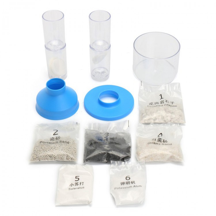 Исследовательский набор Фильтр для очистки воды 4 в 1