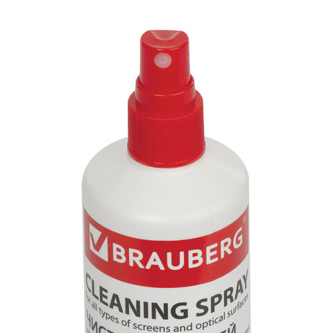 Чистящая жидкость-спрей BRAUBERG для экранов всех типов и оптики, универсальная, Чистящая жидкость-спрей BRAUBERG для экранов всех типов и оптики, универсальная,
