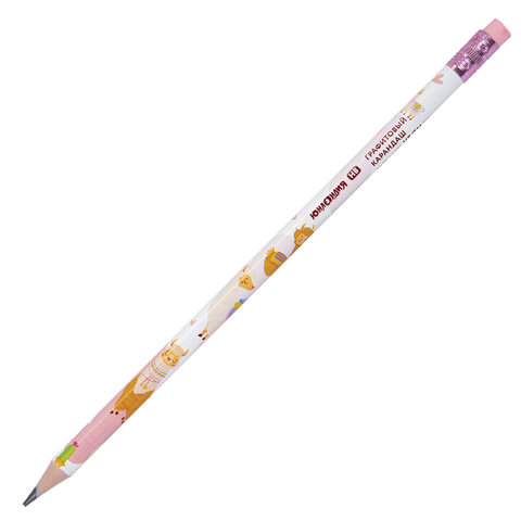 Набор карандашей чернографитных с принтом ЮНЛАНДИЯ "FAT ANIMALS", 12 Набор карандашей чернографитных с принтом ЮНЛАНДИЯ "FAT ANIMALS", 12