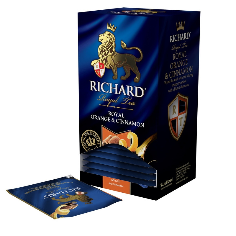 Чай Richard Royal Orange&Cinnamon черн., 25 пак, 14143 Чай Richard Royal Orange&Cinnamon черн., 25 пак, 14143