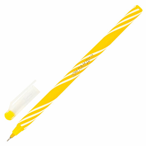 Ручка шариковая масляная ЮНЛАНДИЯ "CANDY", СИНЯЯ, корпус ассорти, узел Ручка шариковая масляная ЮНЛАНДИЯ "CANDY", СИНЯЯ, корпус ассорти, узел