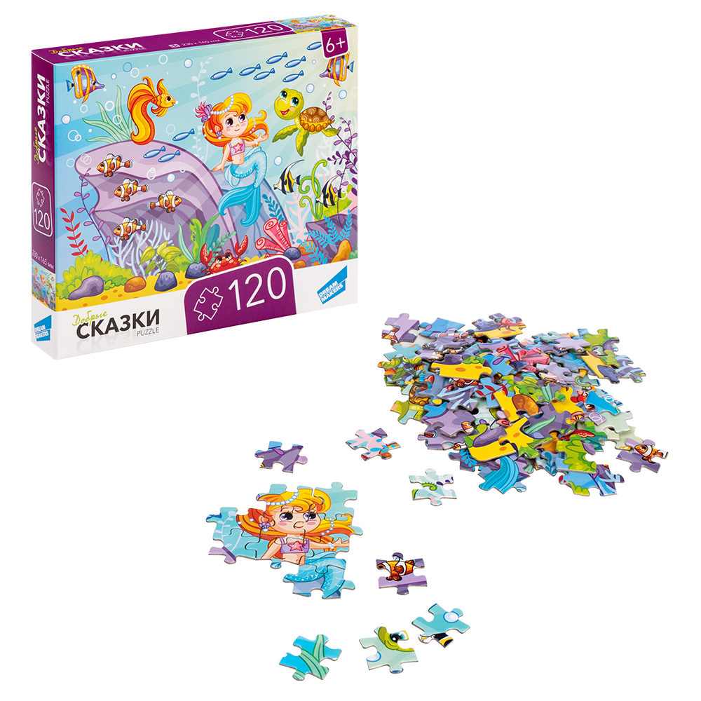 Пазлы 120 элементов "Сказки"