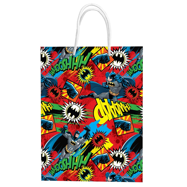 Пакет подарочный большой DC Comics Batman (красный) 330*455*100 мм. Пакет подарочный большой DC Comics Batman (красный) 330*455*100 мм.