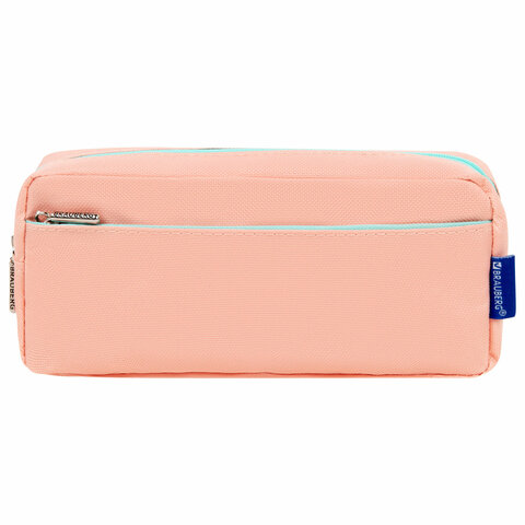 Пенал мягкий BRAUBERG PASTEL, 2 отделения, персиковый, 21х9,5х5 см, 272274 Пенал мягкий BRAUBERG PASTEL, 2 отделения, персиковый, 21х9,5х5 см, 272274