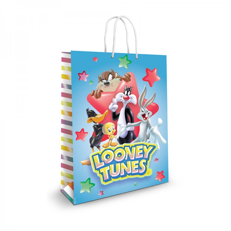 Пакет подарочный большой Looney Tunes-2, 250*350*100 мм. Пакет подарочный большой Looney Tunes-2, 250*350*100 мм.