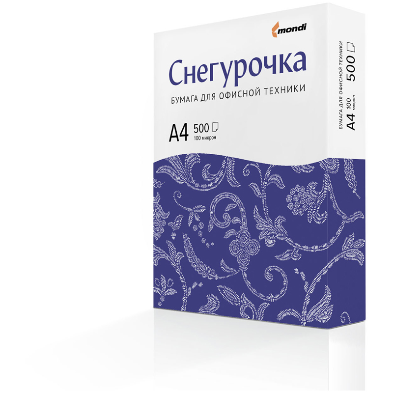 Бумага "Снегурочка" А4, 80г/м2, 500л., 146%: штр.: 4603976100024 Бумага "Снегурочка" А4, 80г/м2, 500л., 146%: штр.: 4603976100024
