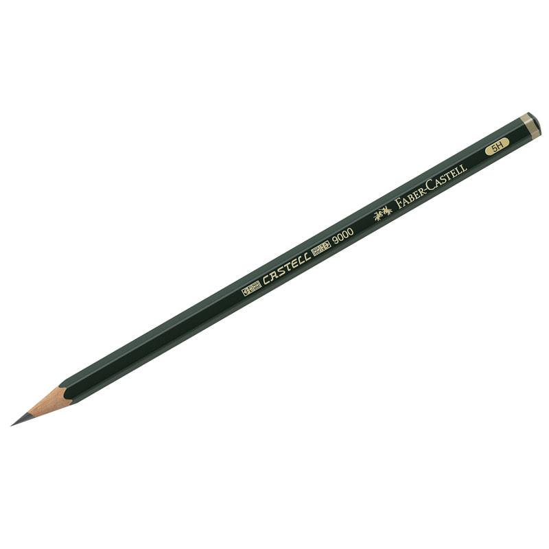 Карандаш ч/г Faber-Castell "Castell 9000" 5H, заточенный. 119015 Карандаш ч/г Faber-Castell "Castell 9000" 5H, заточенный. 119015