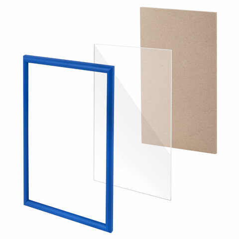 Рамка 21х30 см, пластик, багет 12 мм, BRAUBERG "HIT2", синяя, стекло, Рамка 21х30 см, пластик, багет 12 мм, BRAUBERG "HIT2", синяя, стекло,
