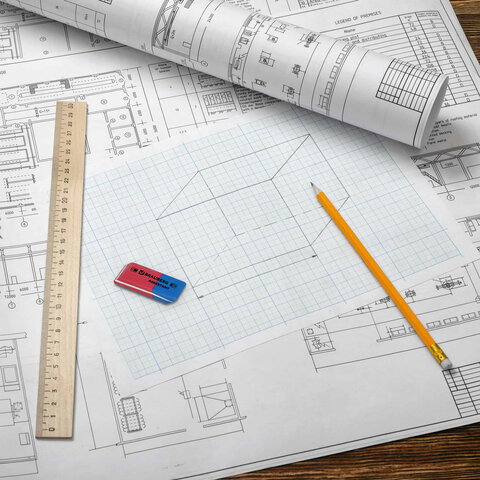 Резинка стирательная BRAUBERG "Assistant 80", 41х14х8 мм, Резинка стирательная BRAUBERG "Assistant 80", 41х14х8 мм,