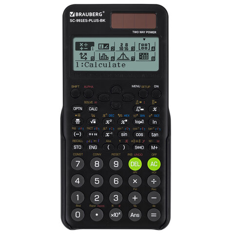 Калькулятор инженерный BRAUBERG SC-991ES-PLUS-BK (164х80 мм), 552 функции, 10+2 Калькулятор инженерный BRAUBERG SC-991ES-PLUS-BK (164х80 мм), 552 функции, 10+2