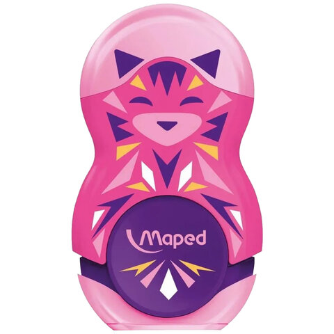 Точилка с ластиком MAPED "LOOPY Mini Cute", с контейнером, корпус Точилка с ластиком MAPED "LOOPY Mini Cute", с контейнером, корпус