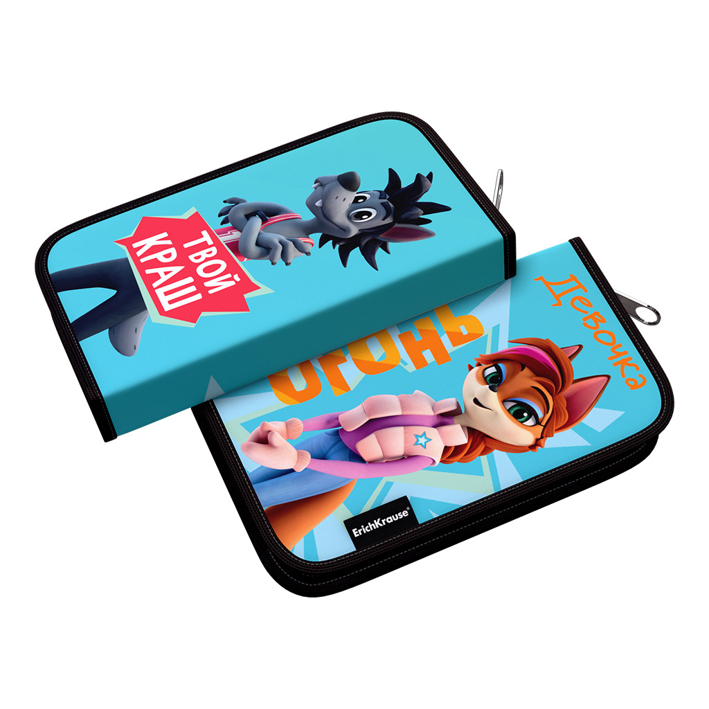 Пенал-книжка без наполнения ErichKrause 110x205x25мм Ну, погоди! Каникулы (Краш) Пенал-книжка без наполнения ErichKrause 110x205x25мм Ну, погоди! Каникулы (Краш)