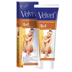 Velvet Крем для депиляции 5 в1 (удаление, замедл.роста, против врастания, Velvet Крем для депиляции 5 в1 (удаление, замедл.роста, против врастания,