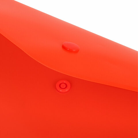 Папка-конверт с кнопкой BRAUBERG "SUPER", А4, матовая непрозрачная,