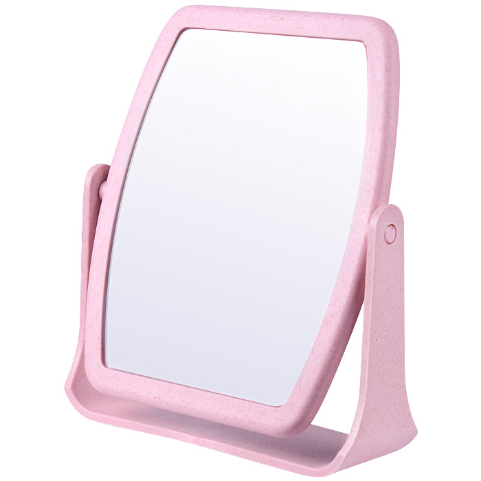 Зеркало настольное прямоугольное 13*15,8см двустороннее пластиковое ассорти Зеркало настольное прямоугольное 13*15,8см двустороннее пластиковое ассорти